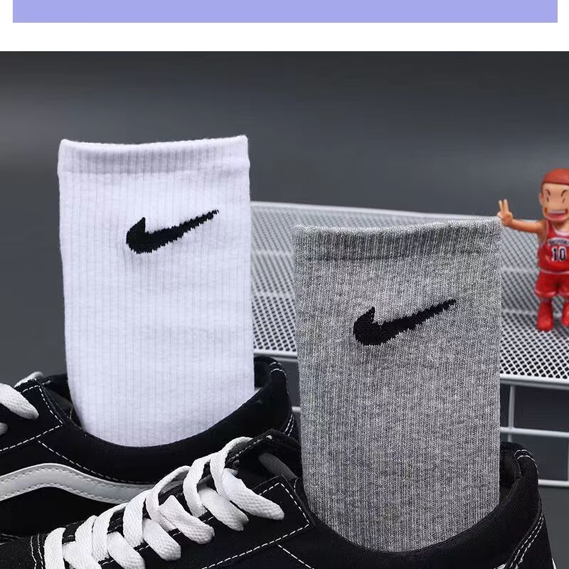 nike耐克钩钩袜子男女同款中长筒外穿鲨鱼裤勾子马卡龙篮球袜钩子带勾