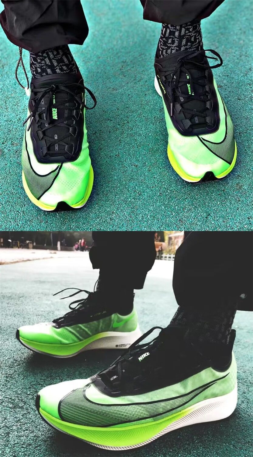 耐克nike 跑步鞋马拉松zoom fly3碳板运动鞋跑步体育考试轻质缓震竟