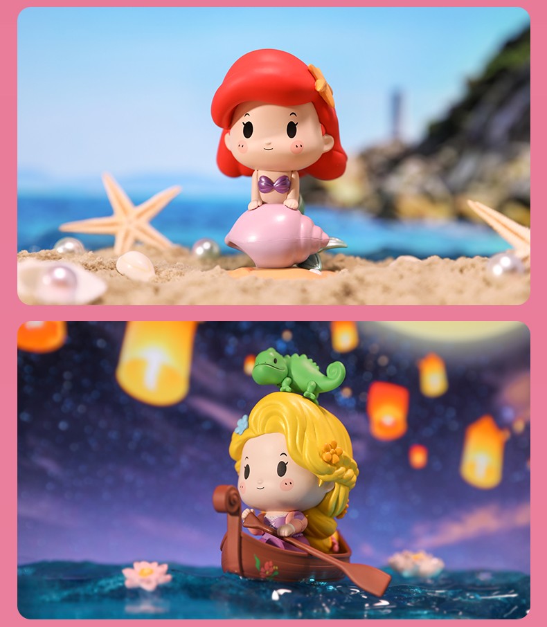 泡泡码特迪士尼公主专属座驾系列手办盲盒娃娃潮玩手办玩具桌面摆件