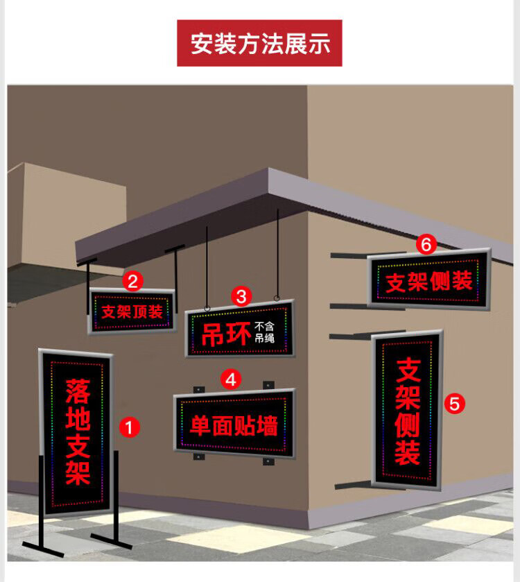 天成博源定制电子灯箱广告牌led广告灯箱防水定制门头挂墙式落地双面