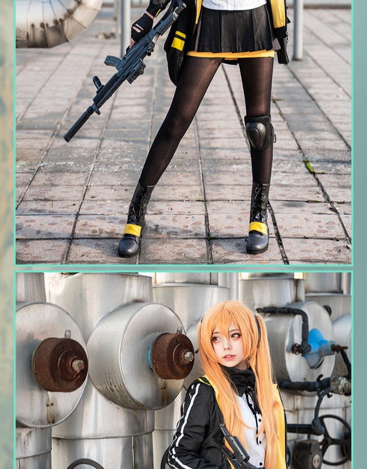 耐克少女前线cos服ump45ump9女装大佬cosplay女假发服装鞋子玩具冲锋