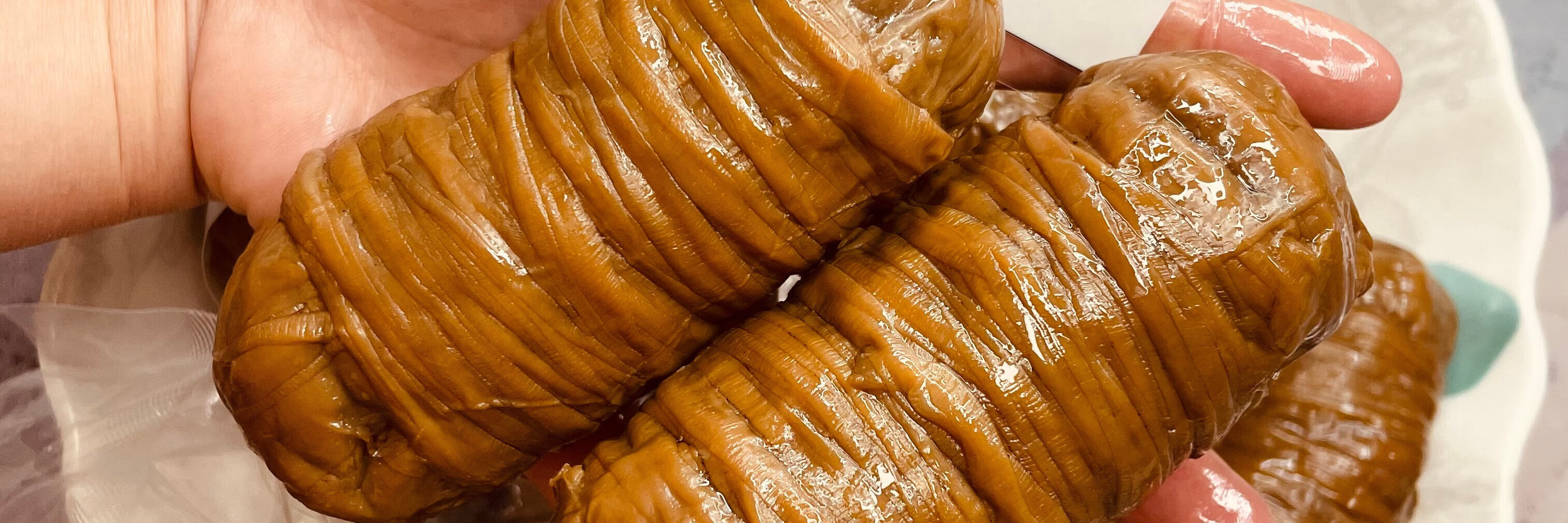 湖南特产长沙南门口捆鸡坨坨卤纯手工猪小肠捆肠衣真空包装 共2根一组