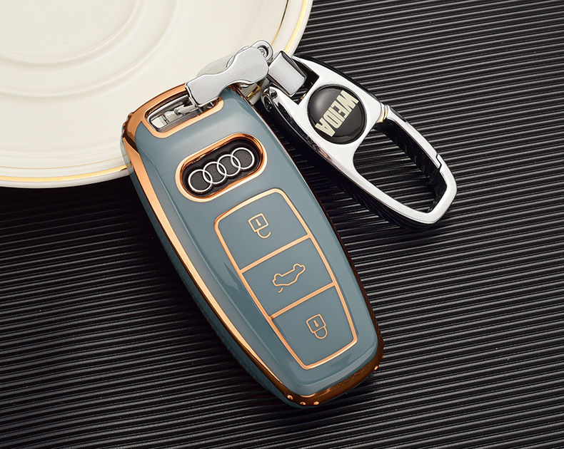 奥迪q4 e-tron汽车钥匙套 22款q4 e-tron专用钥匙包遥控器保护壳扣 d
