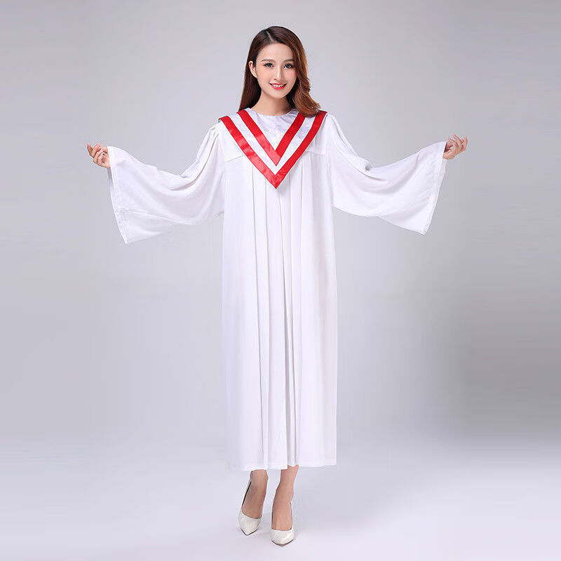 圣服圣衣指挥服牧师服主持人大合唱服演出服装长老服受洗服圣诗服