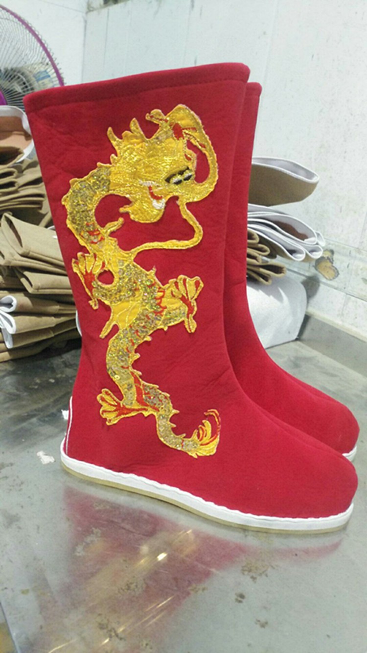 川剧变脸皇帝龙靴高底鞋朝靴子戏剧古装影视舞台龙靴古装男鞋大码品质