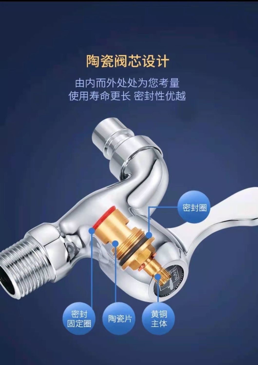 洗衣机三通接头进水口铜洗衣机水龙头四分进水口全自动洗衣机龙头黄铜