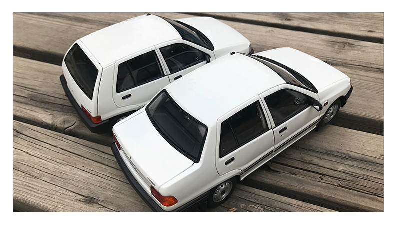 118原厂汽车模型天津一汽夏利tj7100tj7100u出租车8090年代怀旧仿真