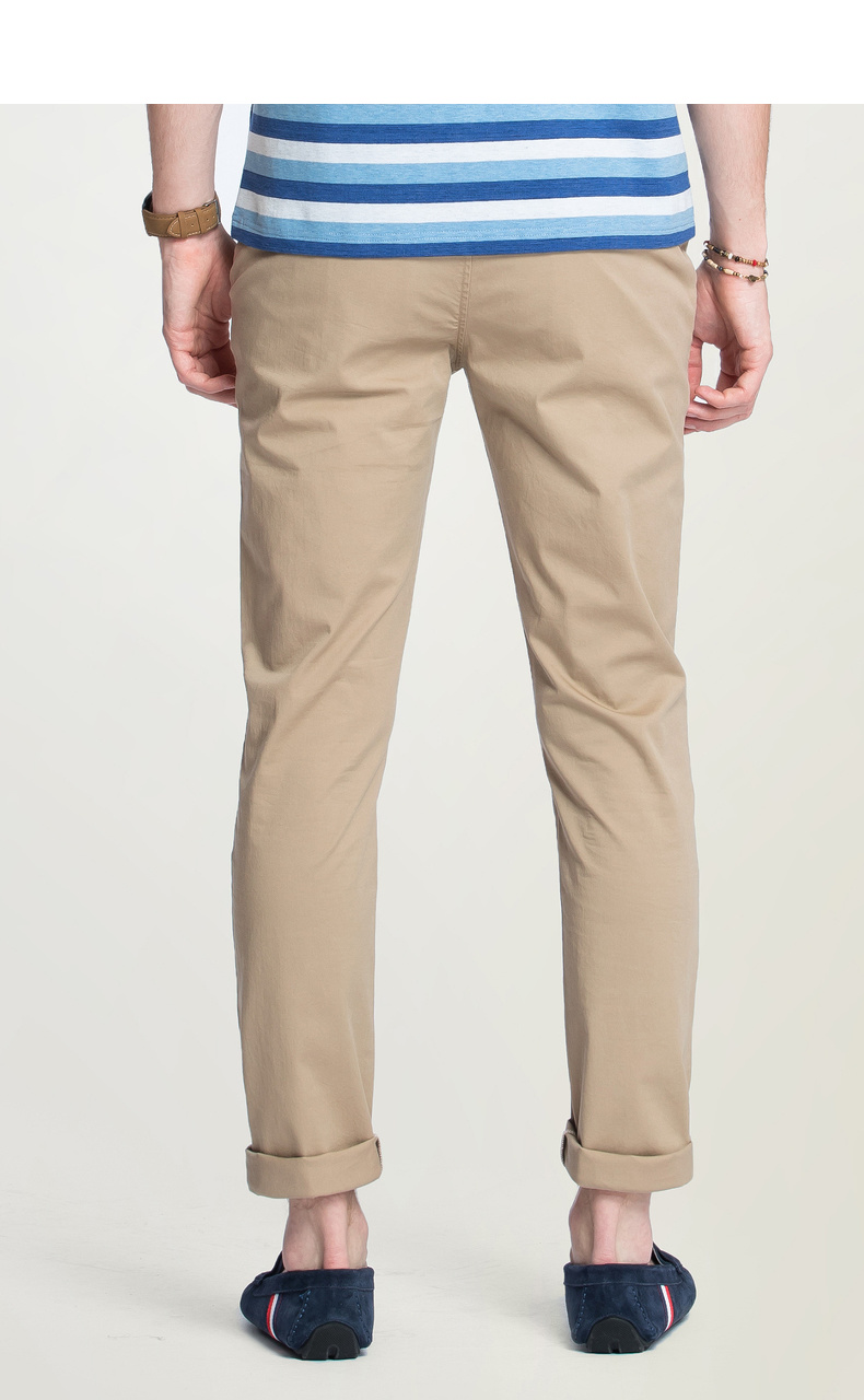 春季新款休闲裤男宽松直筒百搭长裤子商务男裤 xap412095浅卡其 29