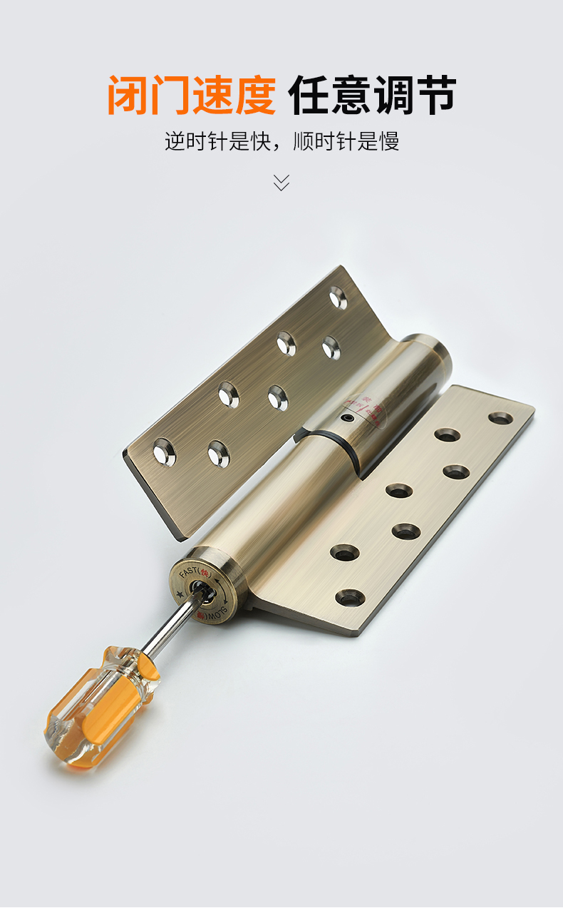 雷鸟隐形门合页自动关门回弹闭门器液压缓冲阻尼弹簧铰链自闭荷叶定制