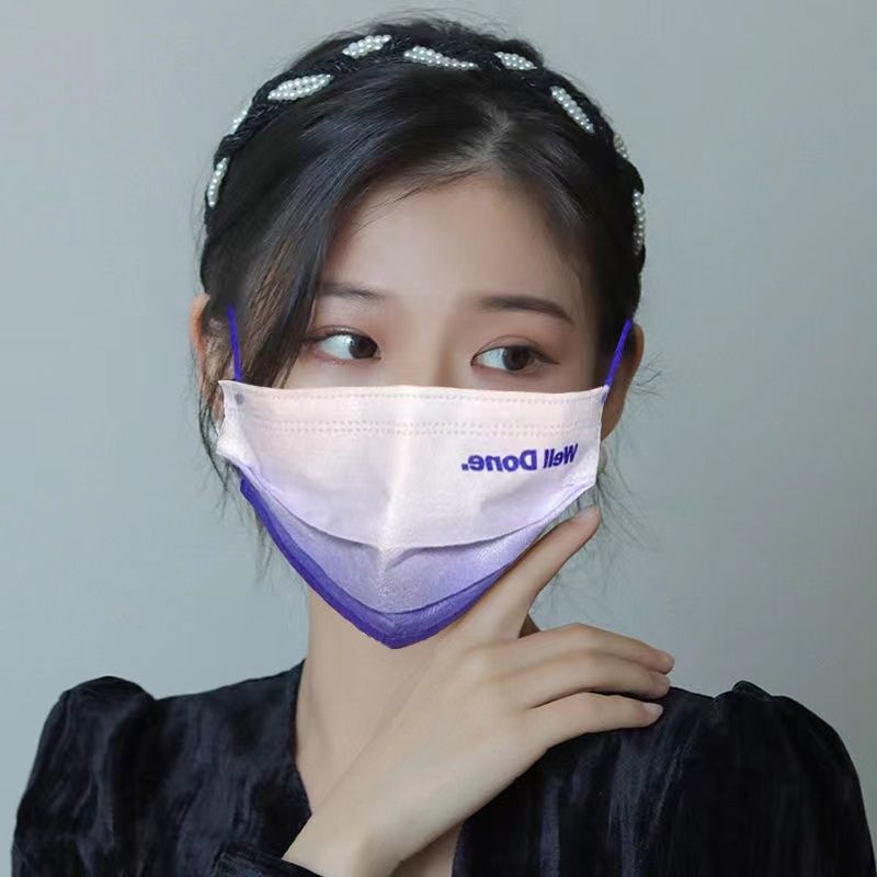 倩绣菲口罩高颜值成人克莱因蓝成人口罩新款ins网红口罩独立包装口罩