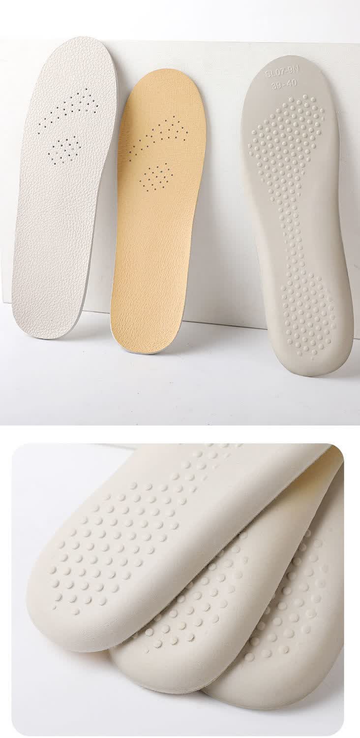 牛皮乳胶鞋垫女冬加绒真皮男运动增高垫软久站超软春秋马丁靴鞋垫