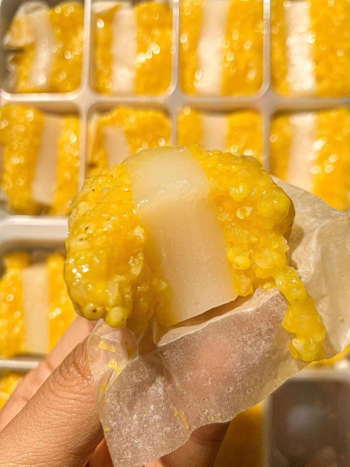 黄米凉糕同款小米凉糕黄米凉糕桂花酱甜点巴盟凉糕即食糕点凉糕4盒