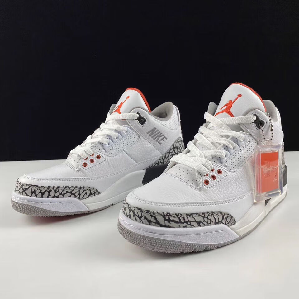 纯原aj3中帮jth联名款经典复刻男女情侣休闲运动鞋学生流行板鞋 白色