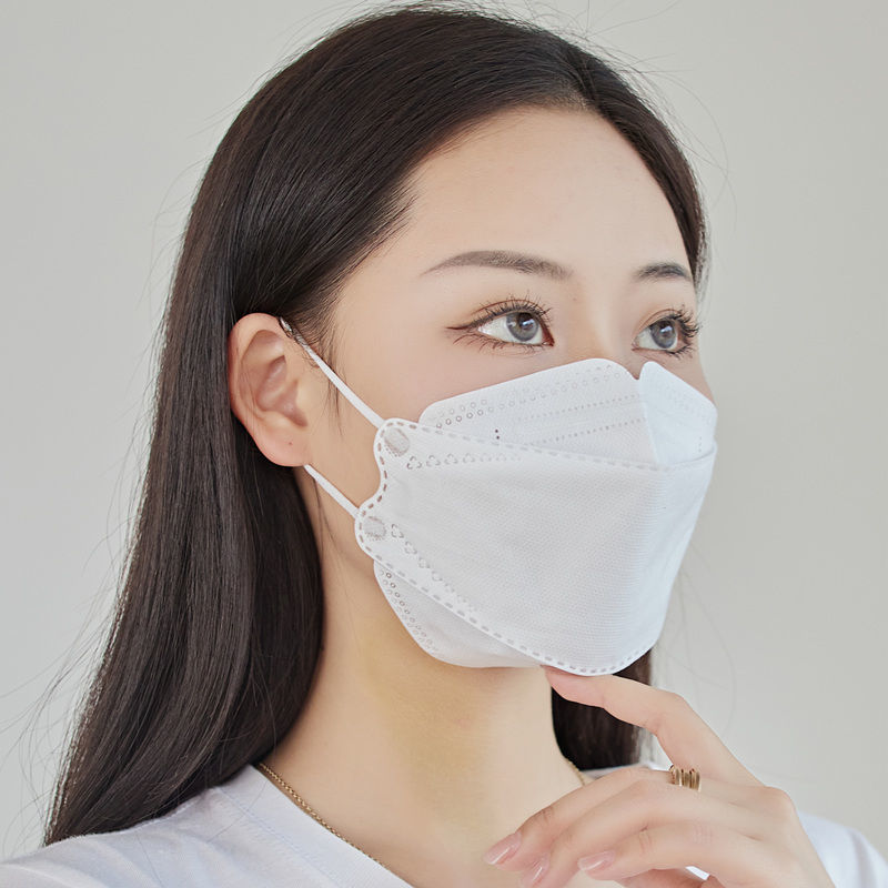 bifity 新品 韩版口罩四层护双熔喷高颜值男女立体尘渐变彩色 黑色