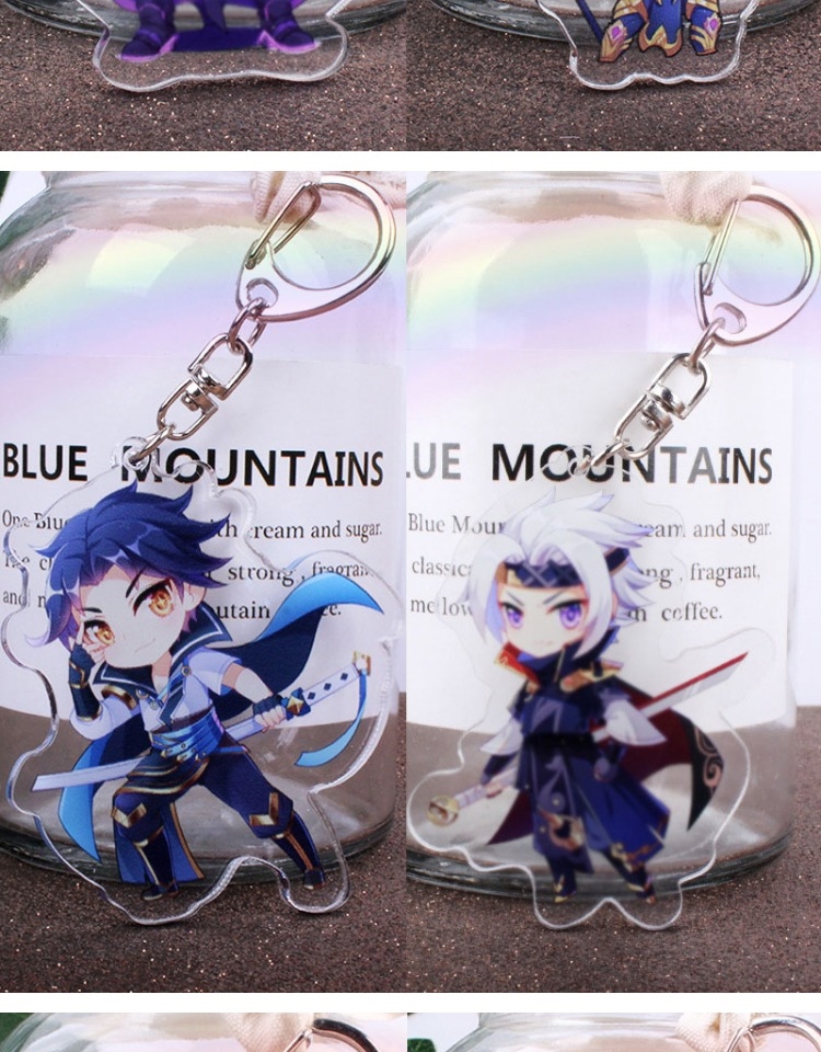 扣游戏王者荣耀书包小挂件钥匙扣坦克战士东方曜云鹰飞将归墟梦演梦奇