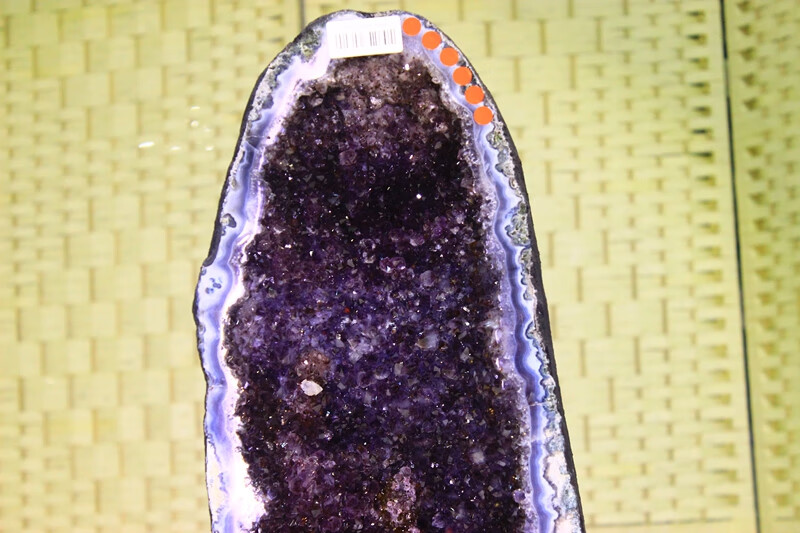 乌拉圭紫晶洞 紫水晶洞摆件 聚宝盆 玛瑙洞 消磁 紫罗兰 h20款 9.