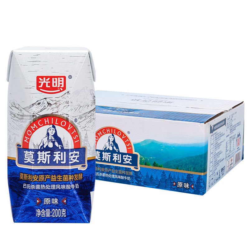 【京选优品】莫斯利安酸奶 莫斯利安酸奶原味200g*24盒家庭装酸奶礼盒