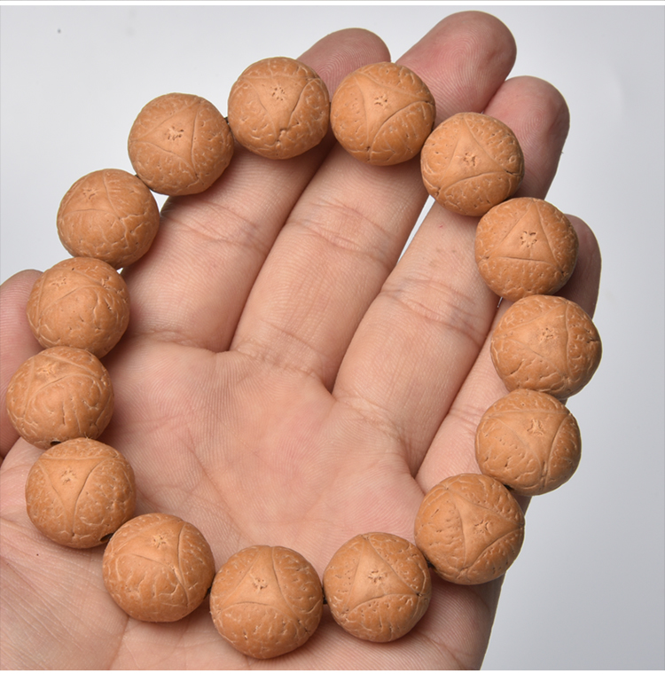 尼泊尔龙眼菩提佛珠原籽黄皮文玩手串念珠108颗散珠单颗男女款 12.