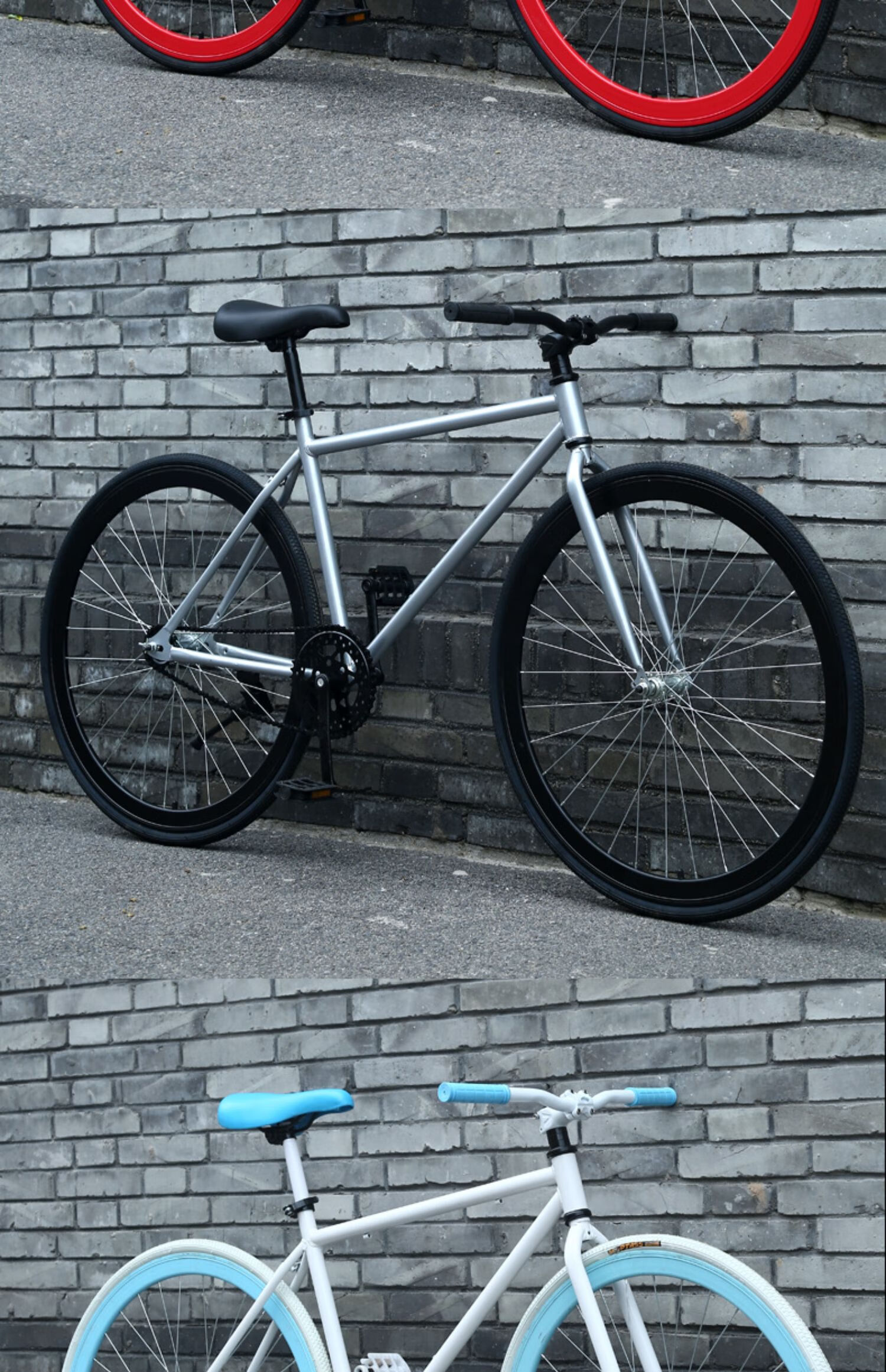 自行车学生女10至16岁成人活飞倒刹固齿极简约肌肉男女式胎公路单车