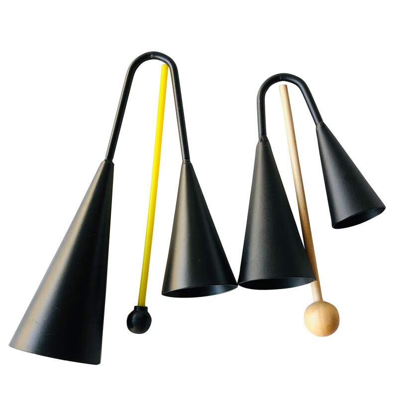 红色黑色双喇叭金属敲击乐器金属阿哥哥奥尔夫天地orffworld黑色大号