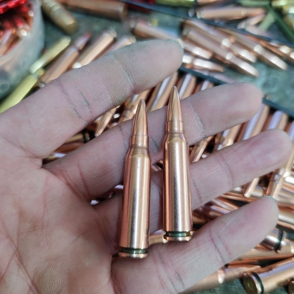 子弹壳95式钢覆铜弹模项链影视道具弹壳工艺品战狼二道具十枚95绿58