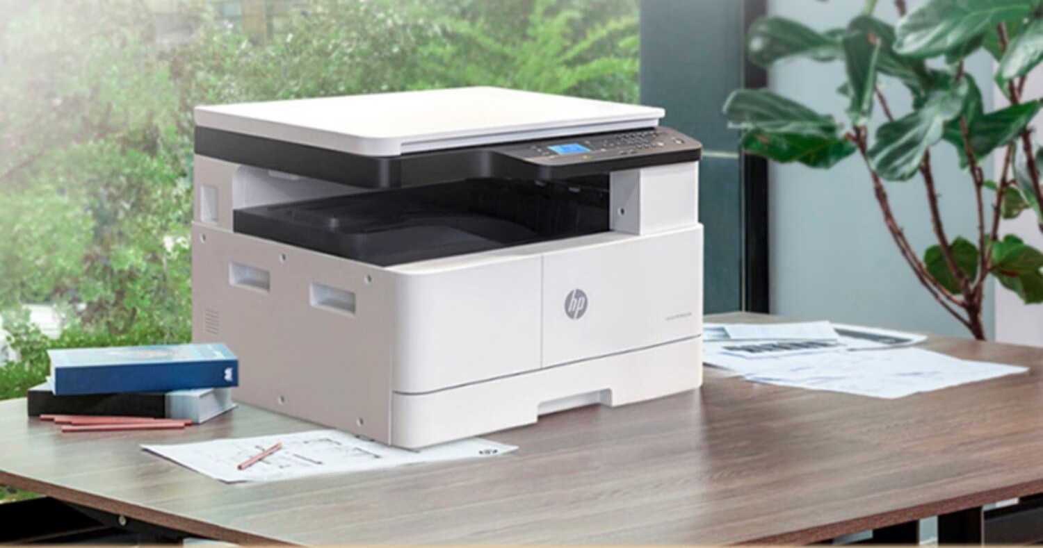 惠普(hp)m437n黑白激光a3打印机复印一体机办公网络自动双面商用复合