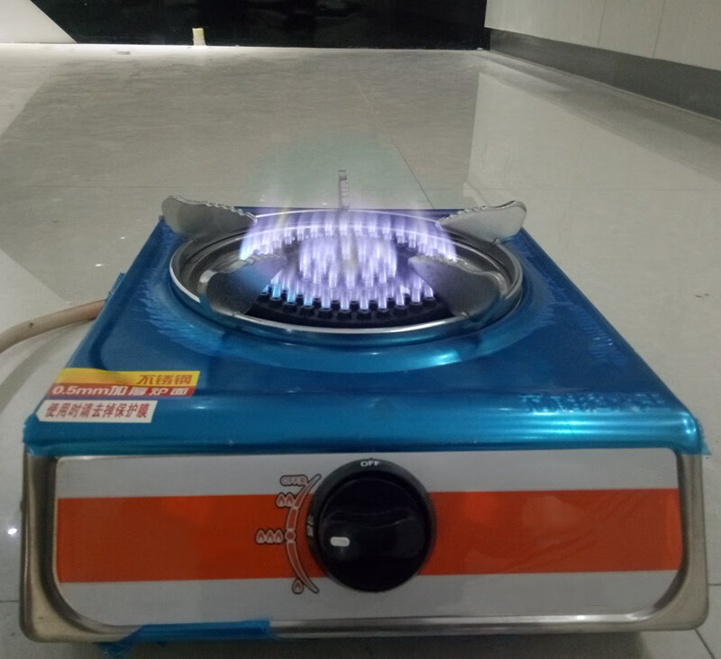 沼气专用灶电子打火煤气单灶液化气农村沼气不锈钢炉具家用燃气猛火