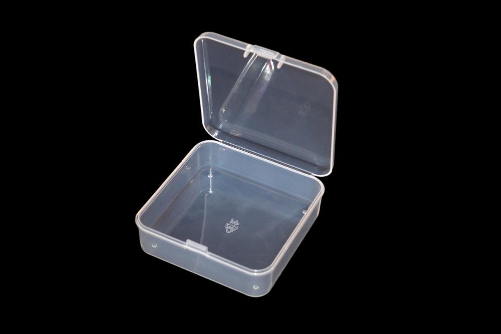 塑料小盒子收纳小东西用 正方形塑胶盒耐摔家用透明收纳盒五金工具