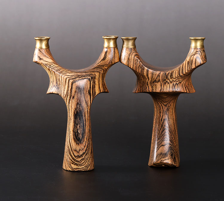 弹弓成人专业猎弓快压木弹弓实木原木纯手工反曲户外精准竞技专业扁皮