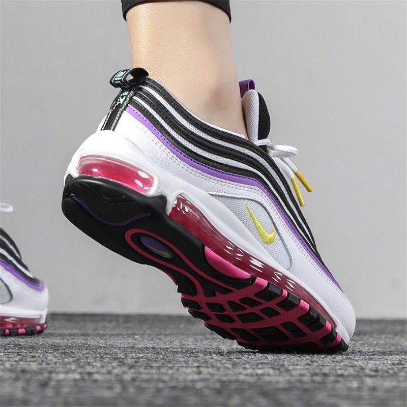 nike耐克女鞋新款运动鞋airmax97子弹头炫彩三原色全掌气垫休闲运动