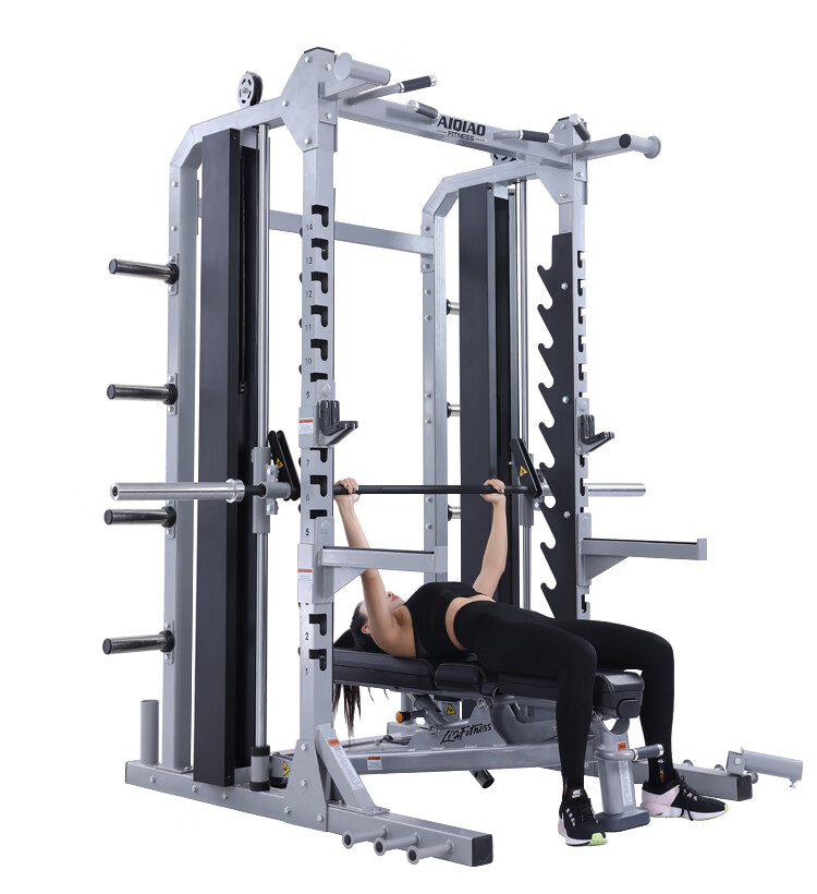 商用史密斯健身器材悍马器械健身房半框龙门架自由深蹲架家用 史密斯