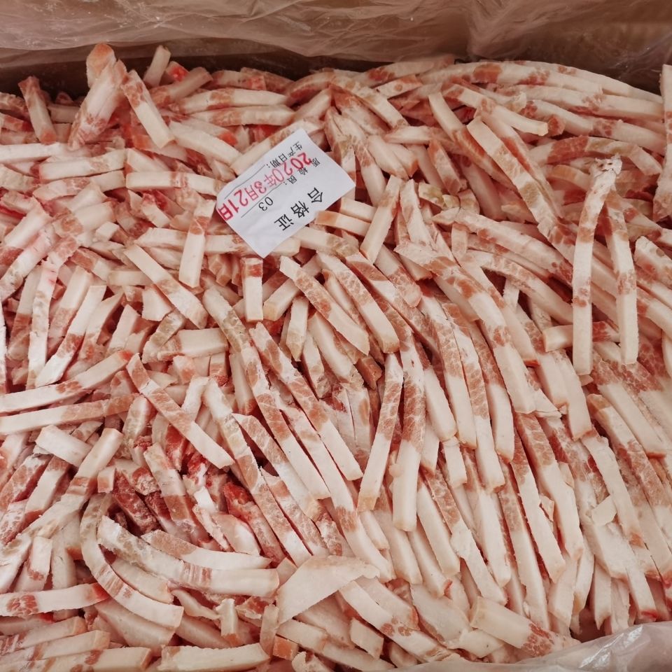 生鲜冷冻猪肉丝五花肉丝有皮五花肉净重19斤饭店食材江苏浙江安徽上海