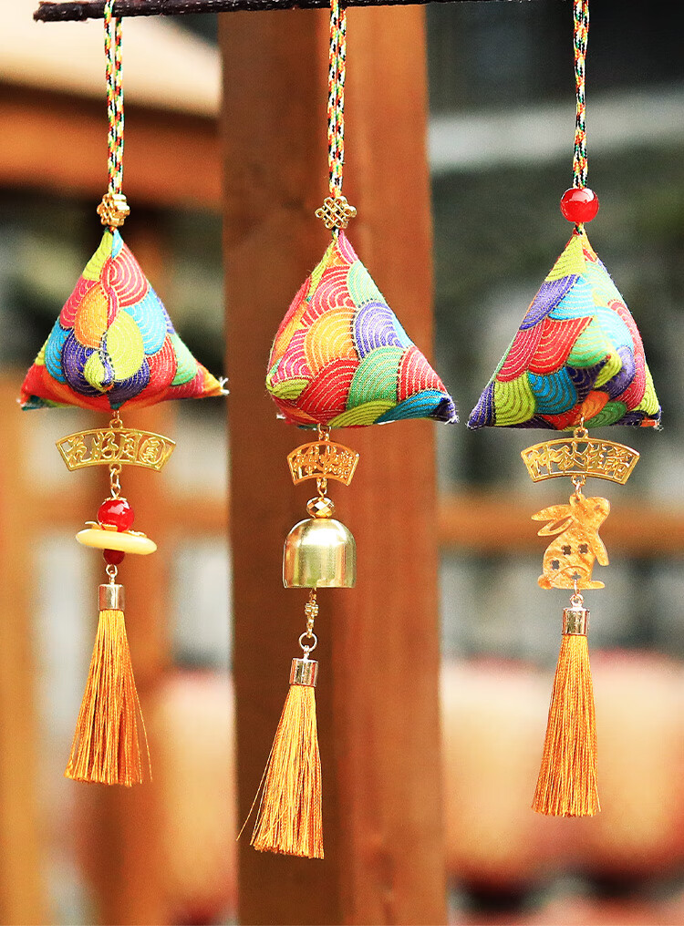 挂饰纯艾叶香包香囊新兔子挂件装饰创意春节商场活动礼品 底挂香包