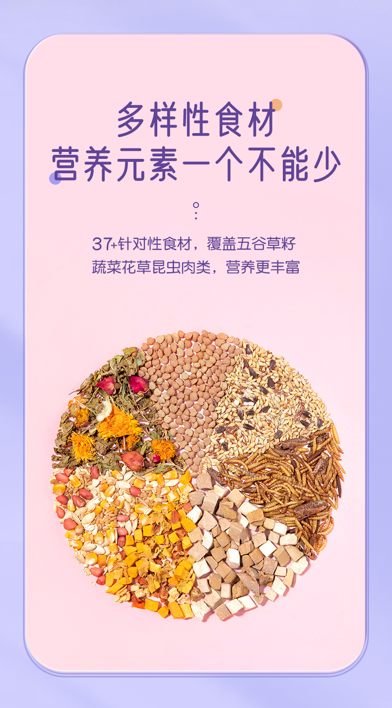 yee沙鼠专用粮通心粉鼠粮自配高蛋白营养主粮北非肥尾仓鼠饲料全价沙
