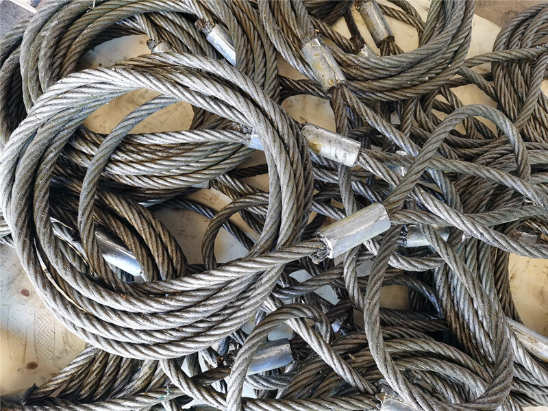 玄欣 油丝绳压制钢丝绳油性压头双扣吊装货车拖车绳油丝绳镀锌14mm