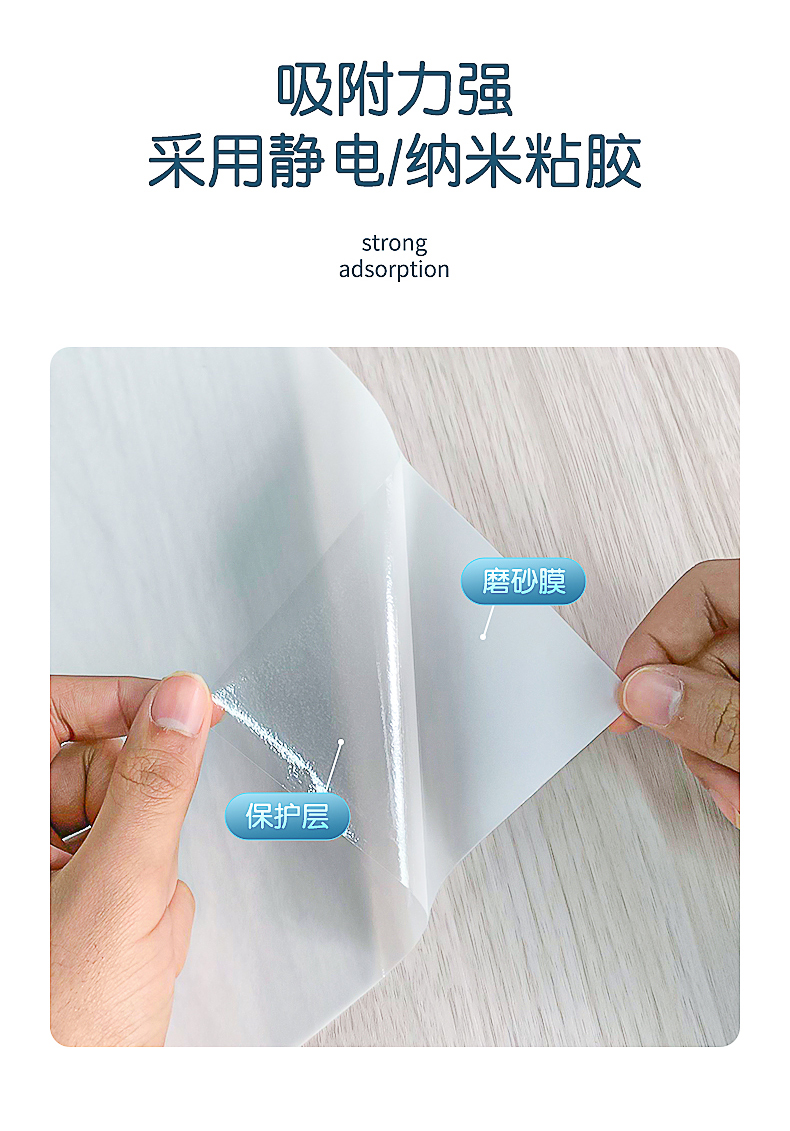 新品】千宸 加厚玻璃贴纸窗户静电无胶浴室不透人防窥防走光玻璃纸
