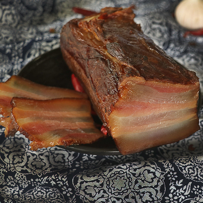 【产地直发】深山彝族烟熏老腊肉乐山特产年猪农家四川腊味 深山手工