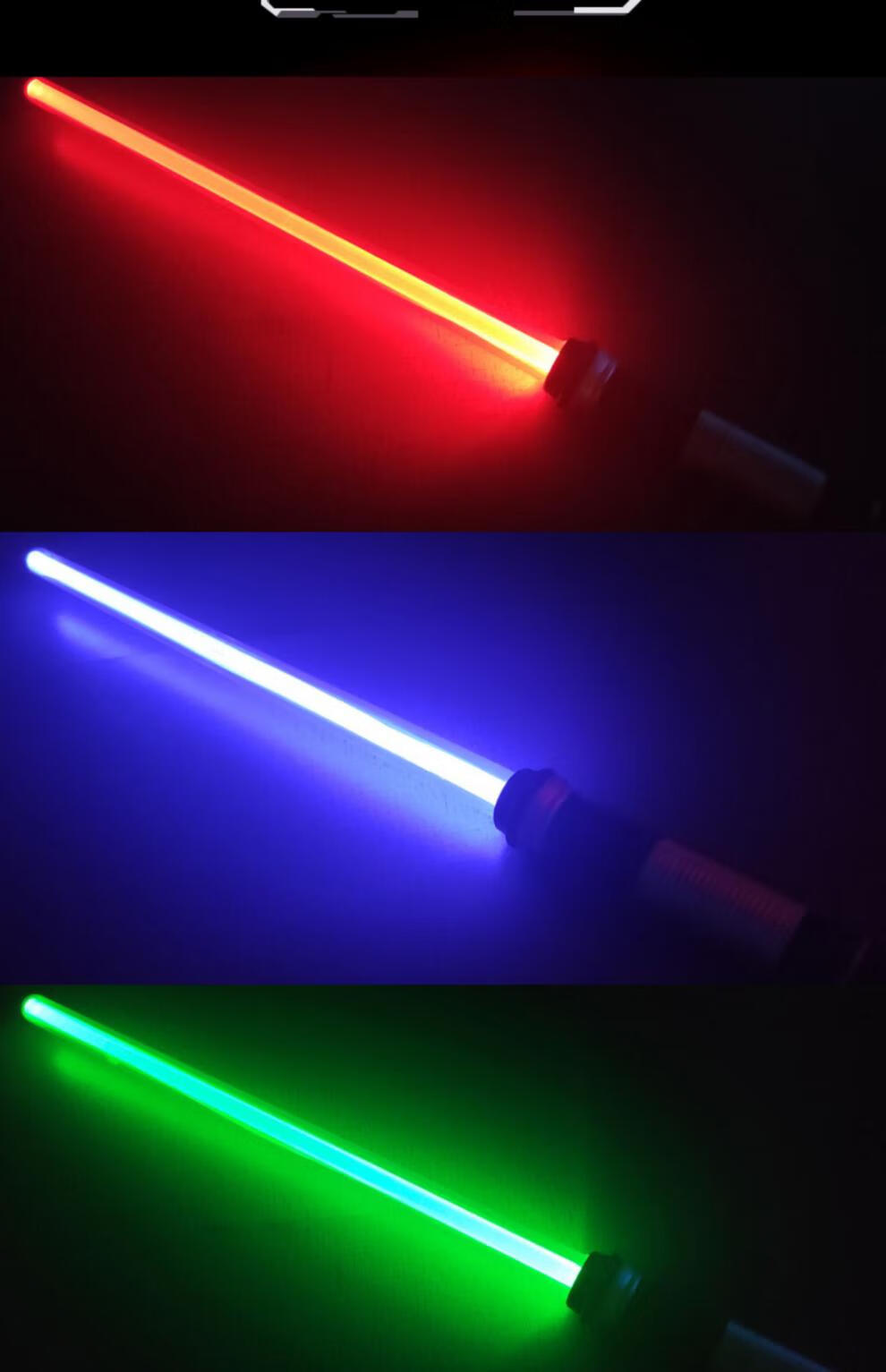 光剑星球大战激光剑抖音变装发光宝剑闪光荧光棒儿童刀剑男孩玩具绿色