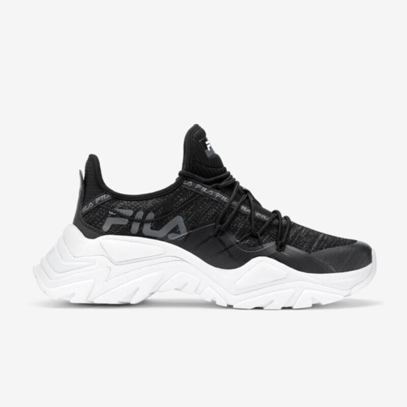 fila斐乐relectrove premium鱼刺老爹鞋 透气缓震 男女休闲运动 黑白