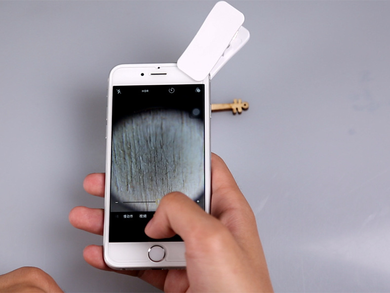 手机显微镜 60倍高清放大镜 迷你便携白光紫光可验钞 30倍90倍抽拉式