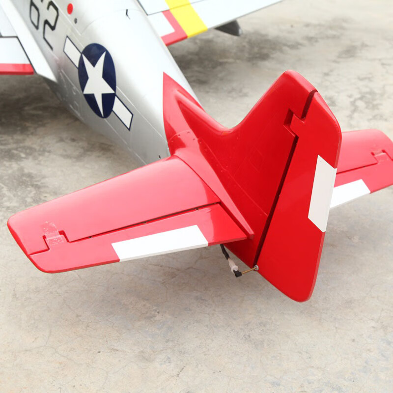 飞机空机pnp套装 固定翼战斗机滑翔机航模20cc遥控飞机模型 红色机尾