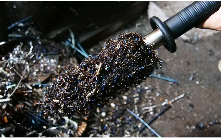 强磁吸铁器磁石池铁滋铁吸铁石棒铁渣铁屑清理器高强力永磁除铁器短款