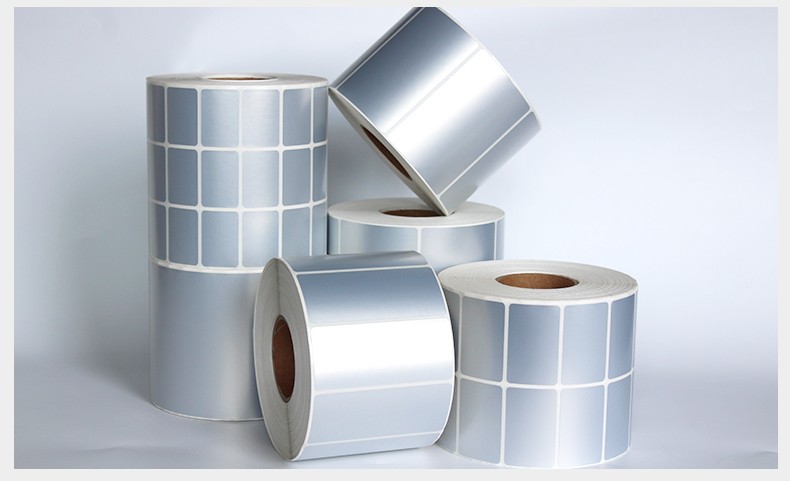 见深 亚银标签纸pet不干胶 消银龙条码纸哑银打印贴纸固定资产标签宽