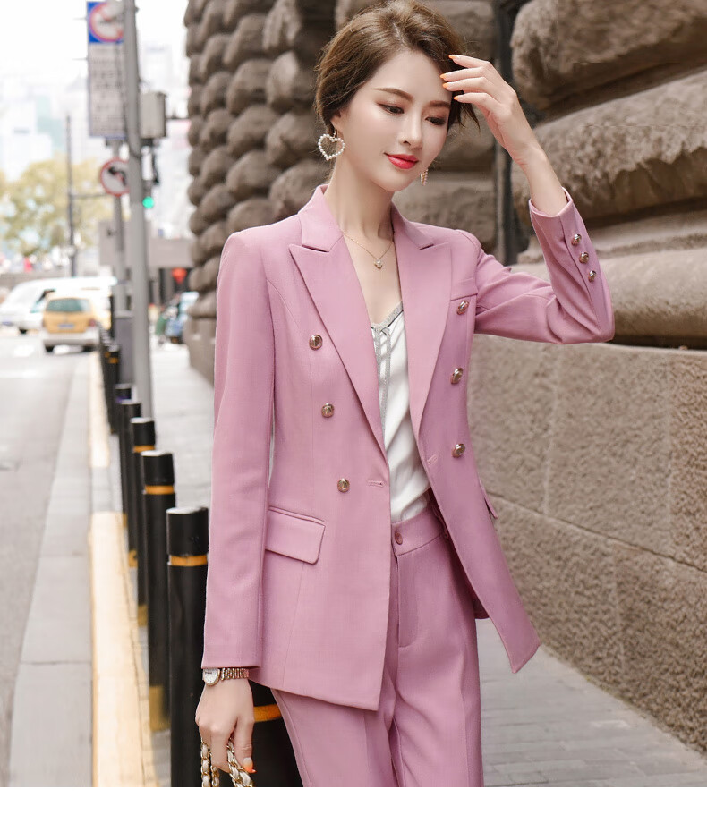 cyc 香港潮牌女装职业装女套装2020春秋时尚气质女神范小西装总裁工作