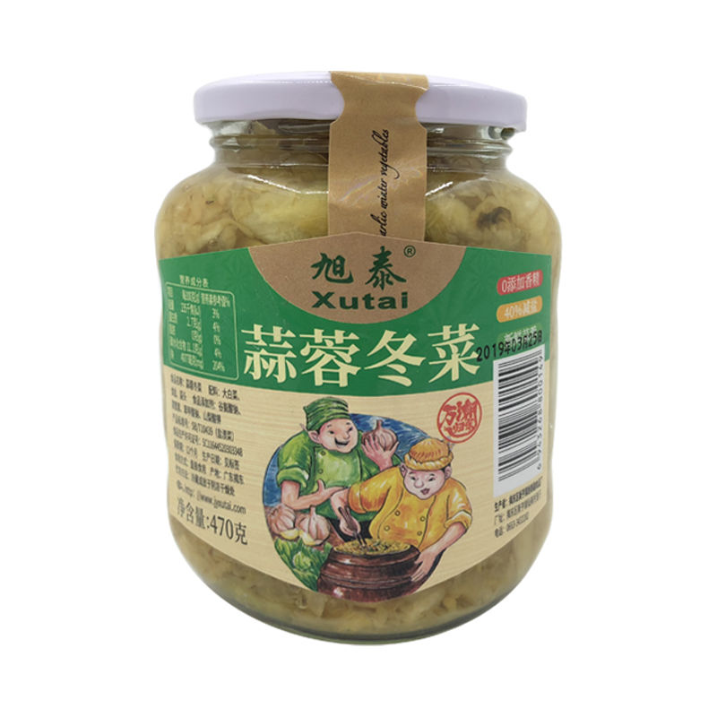 潮汕冬菜 【蒜蓉玻璃瓶】蒜蓉冬菜470g*1瓶【图片 价格 品牌 报价】
