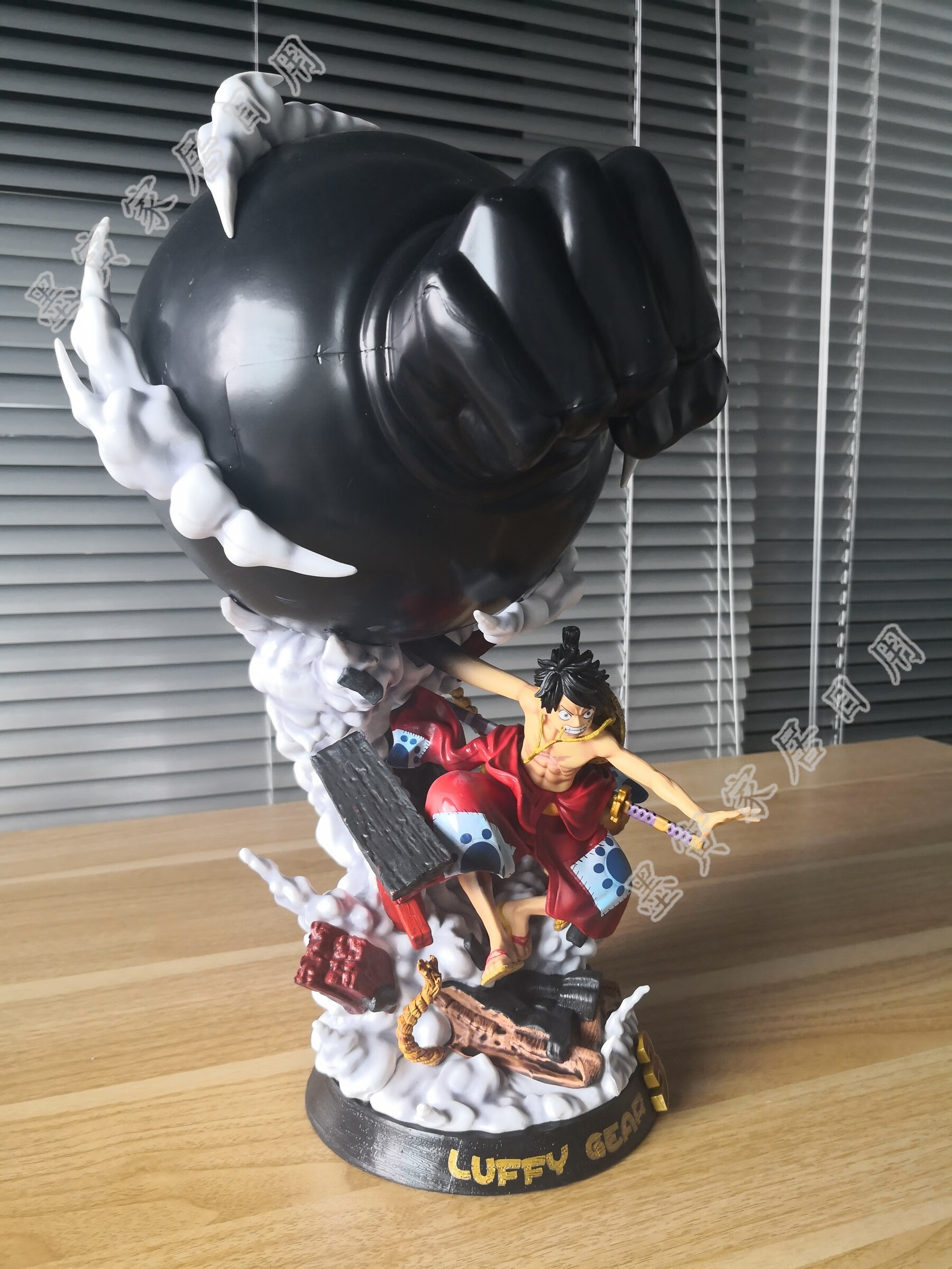 海贼王和之国gk和服三档路飞手办雕像生日礼物盒装国产模型摆件gk和服