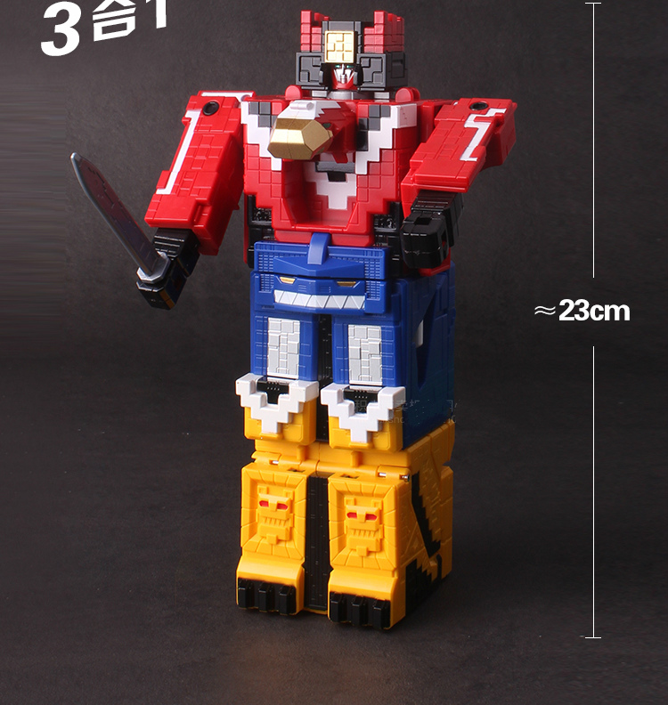 顾馨 百兽王创战纪变形合体金刚机器人动物数字方块战队套装机甲拼装