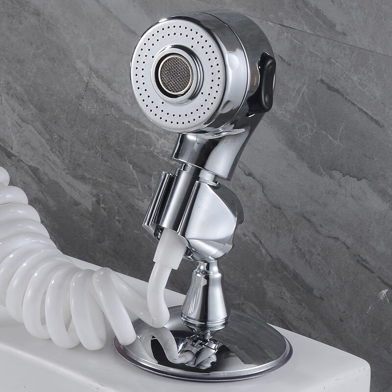 吸盘花洒支架底座浴室淋浴喷头固定墙插架塑料莲蓬头电镀壁架 abs吸盘