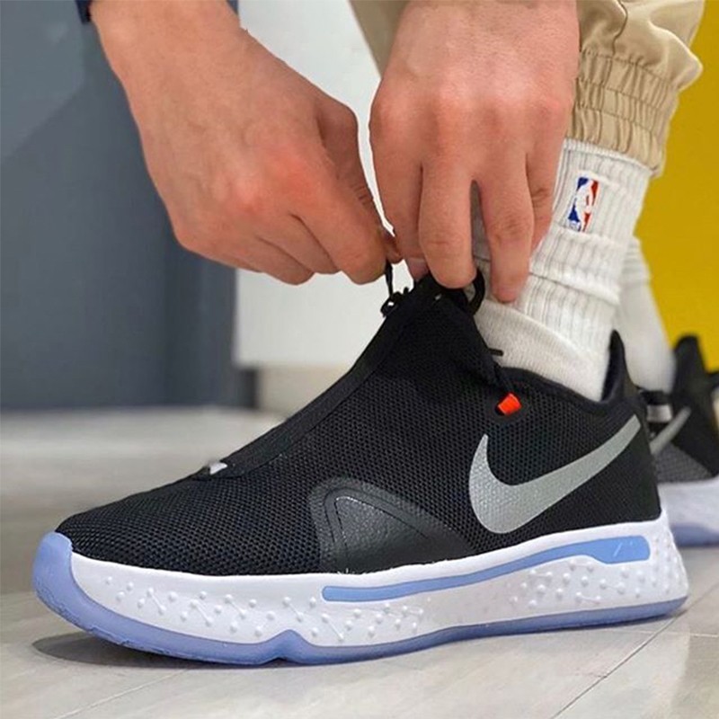 限量耐克nikepg4保罗乔治泡椒美国队奥利奥黑灰格纹黑白拉链蓝水滴