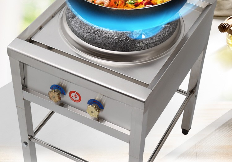 中压猛火灶商用单个液化气灶单灶猛火炉头燃气炒炉饭店煤气灶家用小号